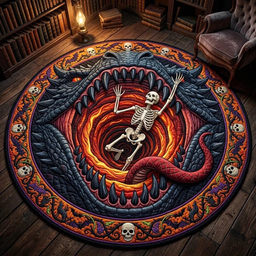 พรมกลมลาย 3D บ้านตุ๊กตาผีฮาโลว - Area Rug บทวิจารณ์และราคา