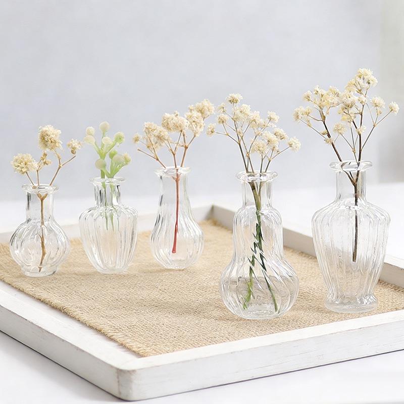 { # 1 ชิ้น แจกันแก้วจิ๋ว ของตก - Vase Decor บทวิจารณ์และราคา