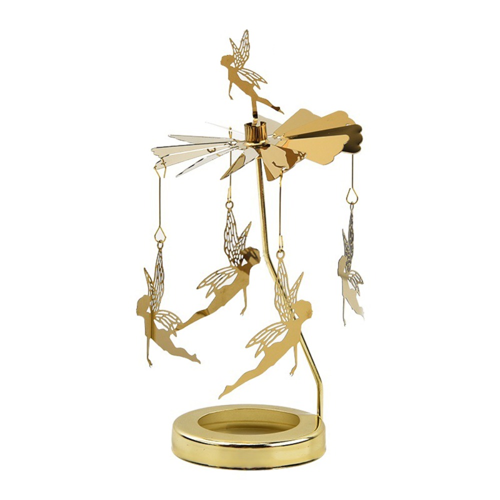 ที่วางเทียนโลหะหมุนได้ ใช้พลัง - Candle Holder Decor บทวิจารณ์และราคา