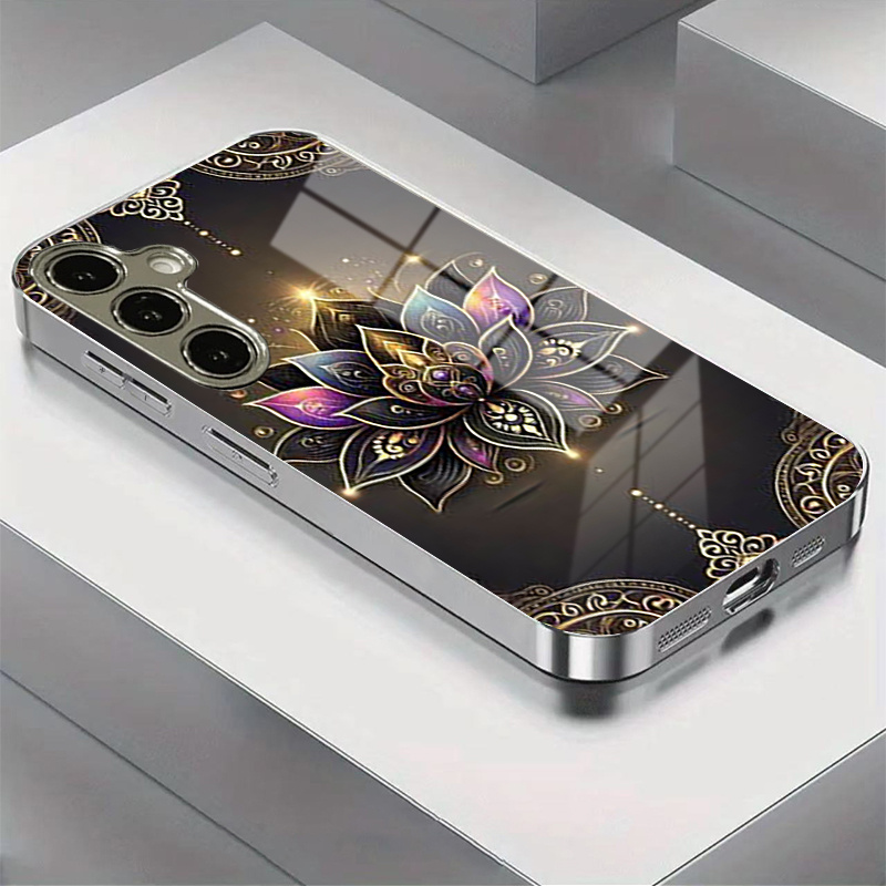 เคสโทรศัพท์กระจกชุบไฟฟ้าลายดอก - Vase Decor บทวิจารณ์และราคา