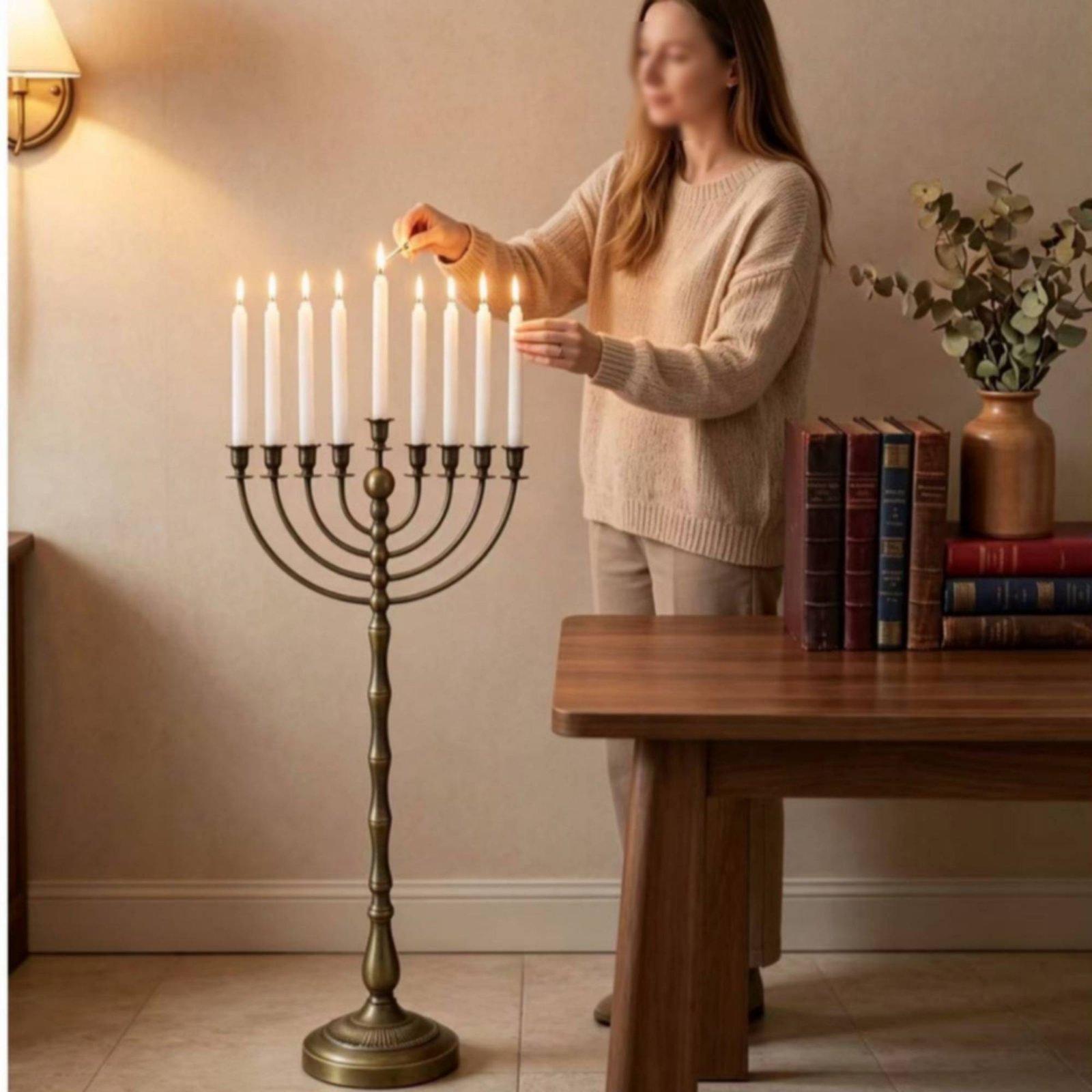 เชิงเทียนตั้งพื้นสูงสีบรอนซ์ 9 - Candle Holder Decor บทวิจารณ์และราคา