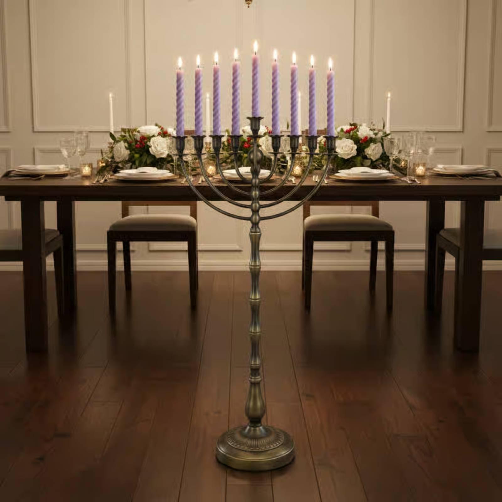 เชิงเทียนตั้งพื้นสูงสีบรอนซ์ 9 - Candle Holder Decor บทวิจารณ์และราคา
