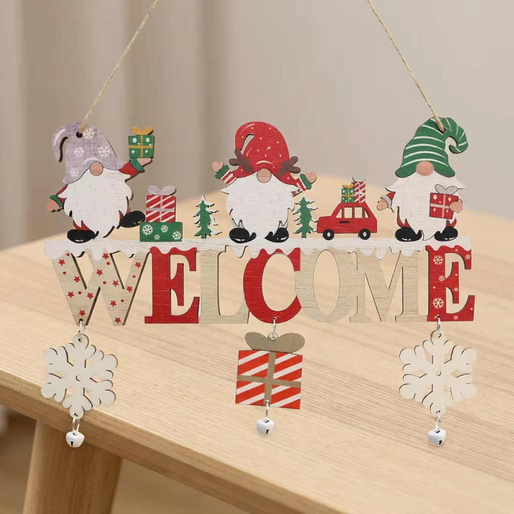 ป้ายต้อนรับคริสต์มาสไม้ ของตกแ - Wall Art บทวิจารณ์และราคา
