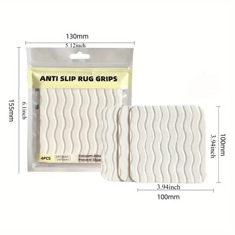 แผ่นกันลื่นสำหรับพรม 4 ชิ้น ขน - Area Rug บทวิจารณ์และราคา