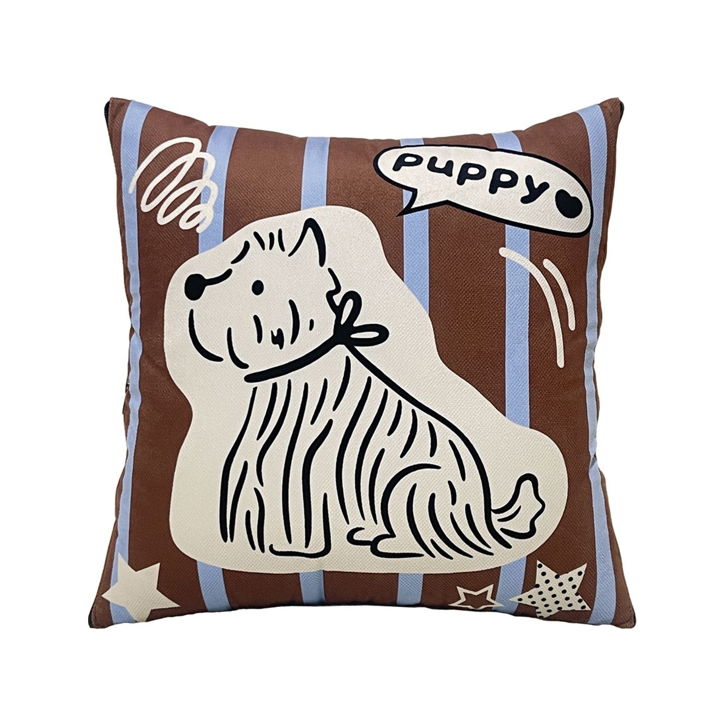 ผ้าห่มลายสุนัขน่ารัก ลายทาง ใช - Throw Pillow บทวิจารณ์และราคา
