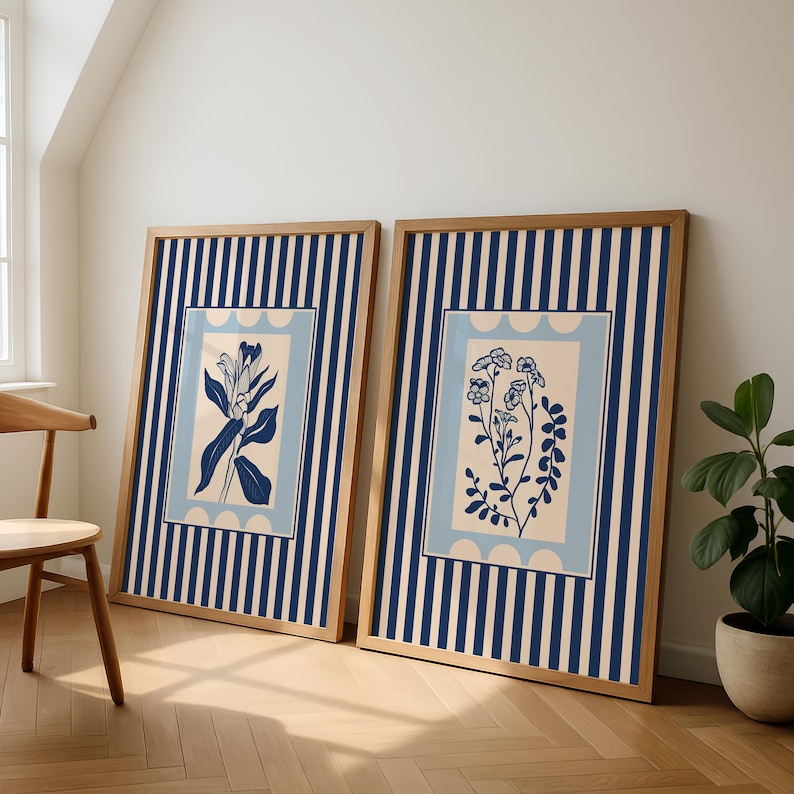 ภาพพิมพ์บนผ้าใบลายดอกไม้สไตล์โ - Abstract Canvas Set บทวิจารณ์และราคา