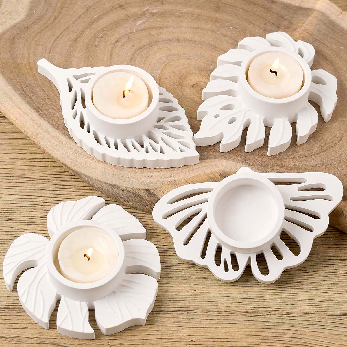 ใบเทียนแม่พิมพ์ซิลิโคน DIY Han - Candle Holder Decor บทวิจารณ์และราคา
